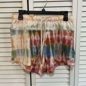 John Elliott Reconstructed Tie Dye Shorts Size 2 Medium Cotton New